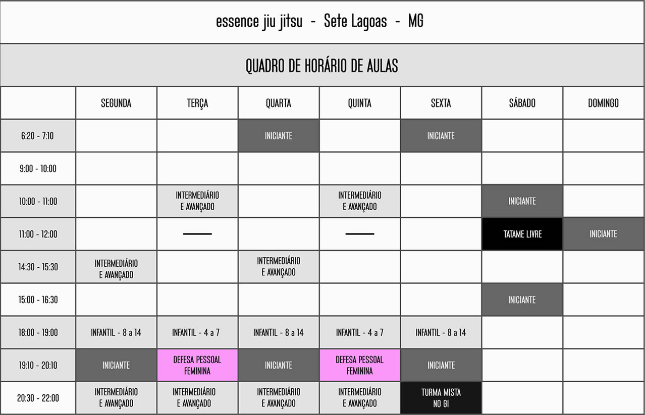 horario essence